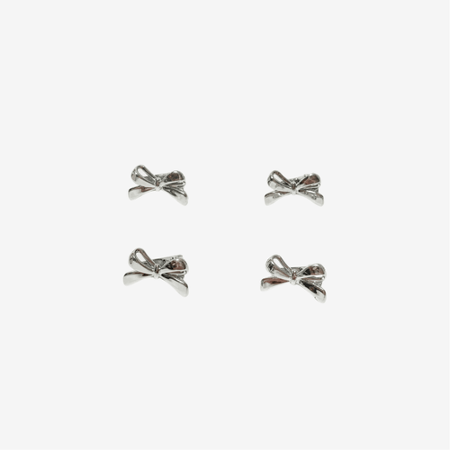 Mini Bow Hair Clips - Iron Petals