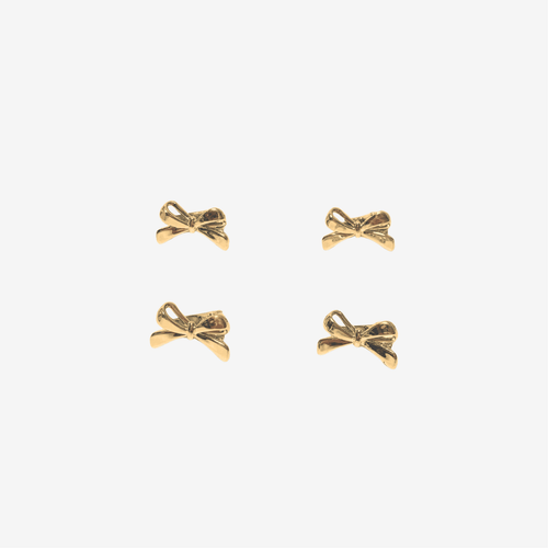 Mini Bow Hair Clips - Iron Petals