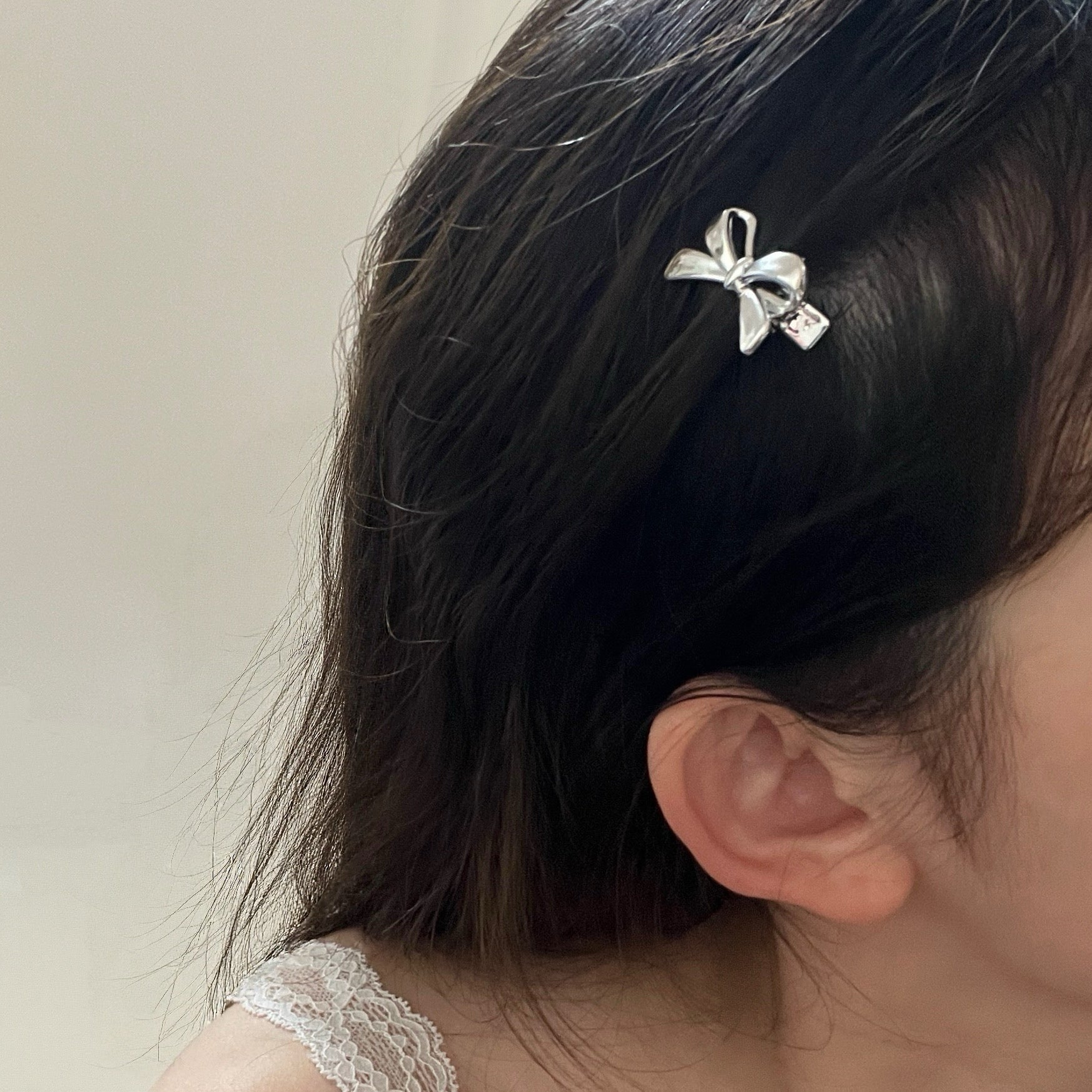 Mini Bow Hair Clips - Iron Petals