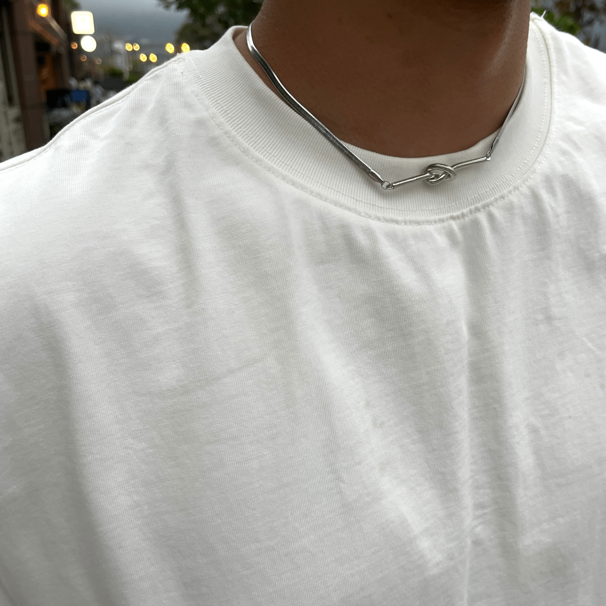Unisex Knot Choker - Iron Petals
